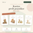 Kartice prvih praznikov za dojenčke – PDF za tisk