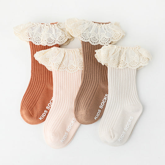 Soft & Elegant Frilled Lace Socks - SOALSA kids