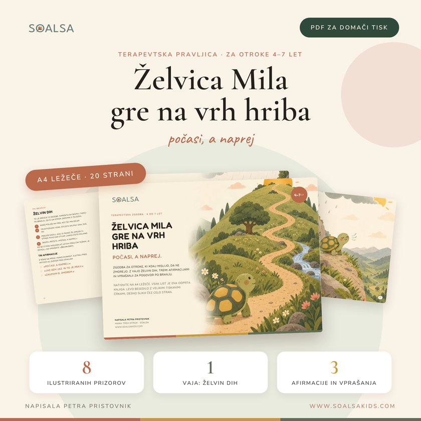 Želvica Mila: pravljica o vztrajnosti (PDF) | SOALSA